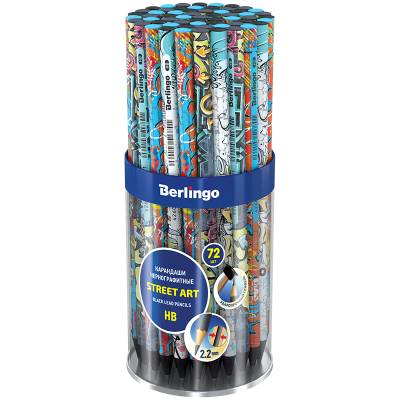 Карандаш ч/г Street Art HB, круглый, черное дерево